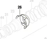 douille butée capuchon porte-outil GBH 5-40 DE / GSH 5 E